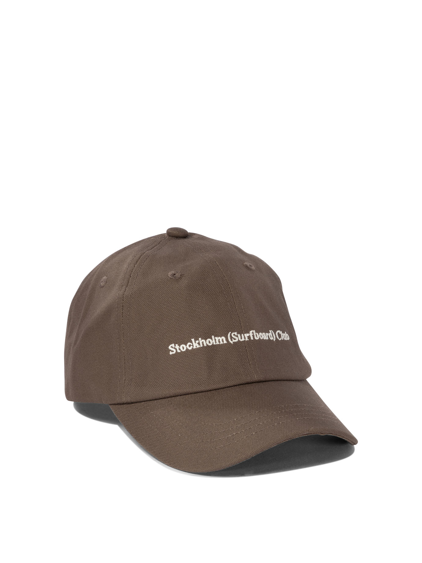 STOCKHOLM SURFBOARD CLUB Brown Baseball cap with embroidered logo